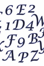 FMM FMM Alphabet & Numbers Tappits Upper Case SCRIPT Italic