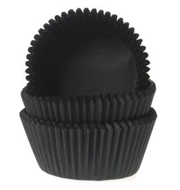 House of Marie Baking Cups Zwart - pk/50
