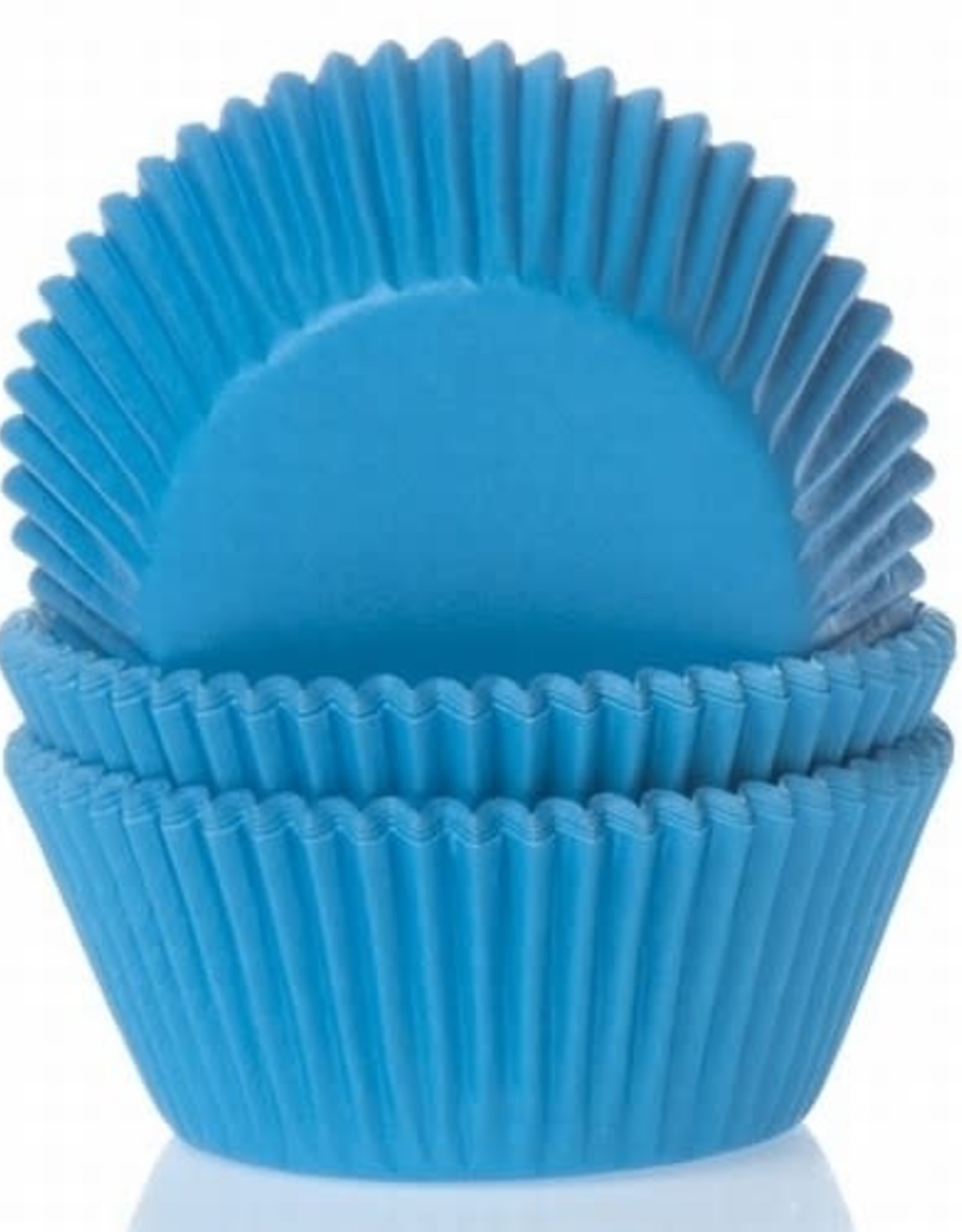 House of Marie House of Marie Baking Cups Cyaan Blauw - pk/50