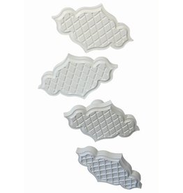 PME PME Creative Plaque Inserts set/4-Trellis Quilted