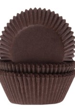 House of Marie House of Marie Mini Baking cups Bruin pk/60