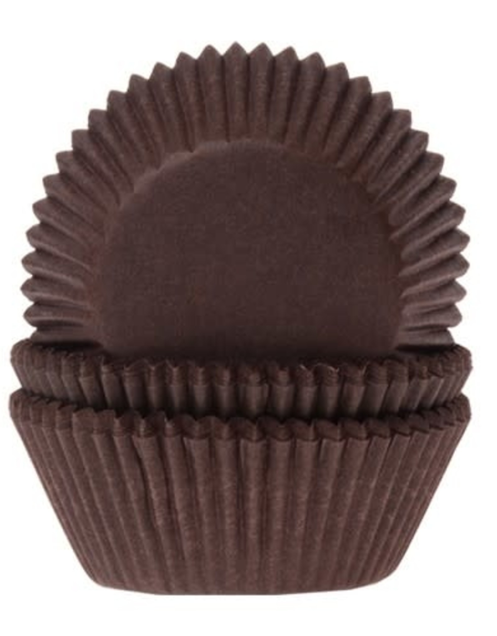 House of Marie House of Marie Mini Baking cups Bruin pk/60