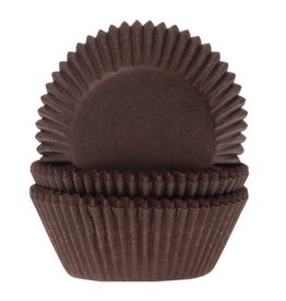 House of Marie House of Marie Mini Baking cups Bruin pk/60