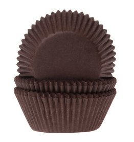 House of Marie Mini Baking cups Bruin pk/60