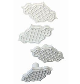 PME PME Creative Plaque Inserts set/4-Trellis Raised