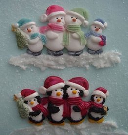 Karen Davies KD - Snowman/Penguin Family