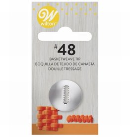 Wilton Wilton Decorating Tip #048 Basketweave Carded