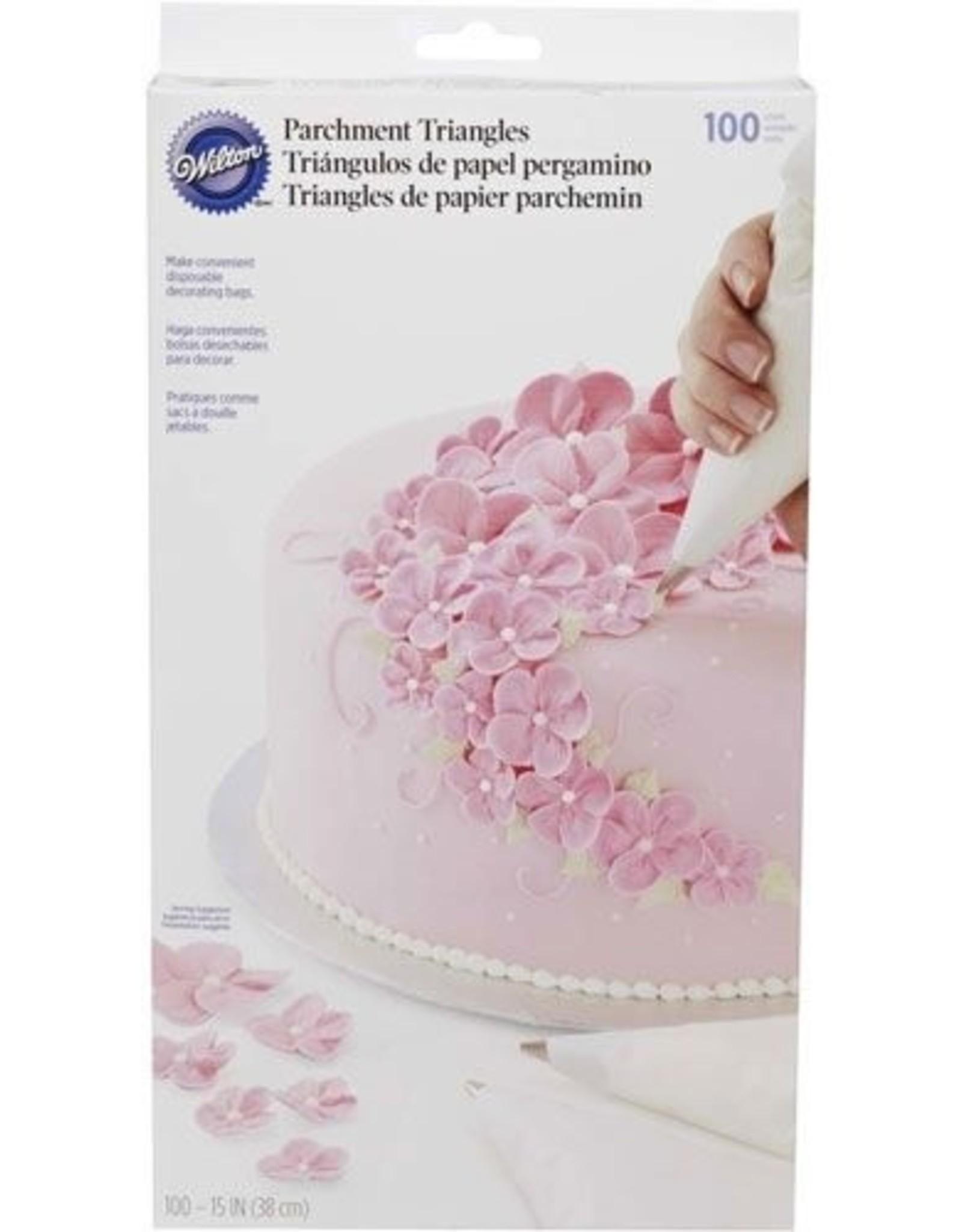 Wilton Wilton Perkament Driehoekjes 37,5cm pk/100