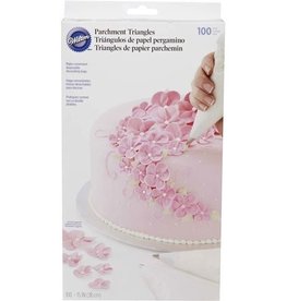 Wilton Perkament Driehoekjes 37,5cm pk/100