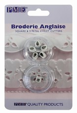 PME PME Broderie Anglaise Square & 5 Petal Eyelet Cutters