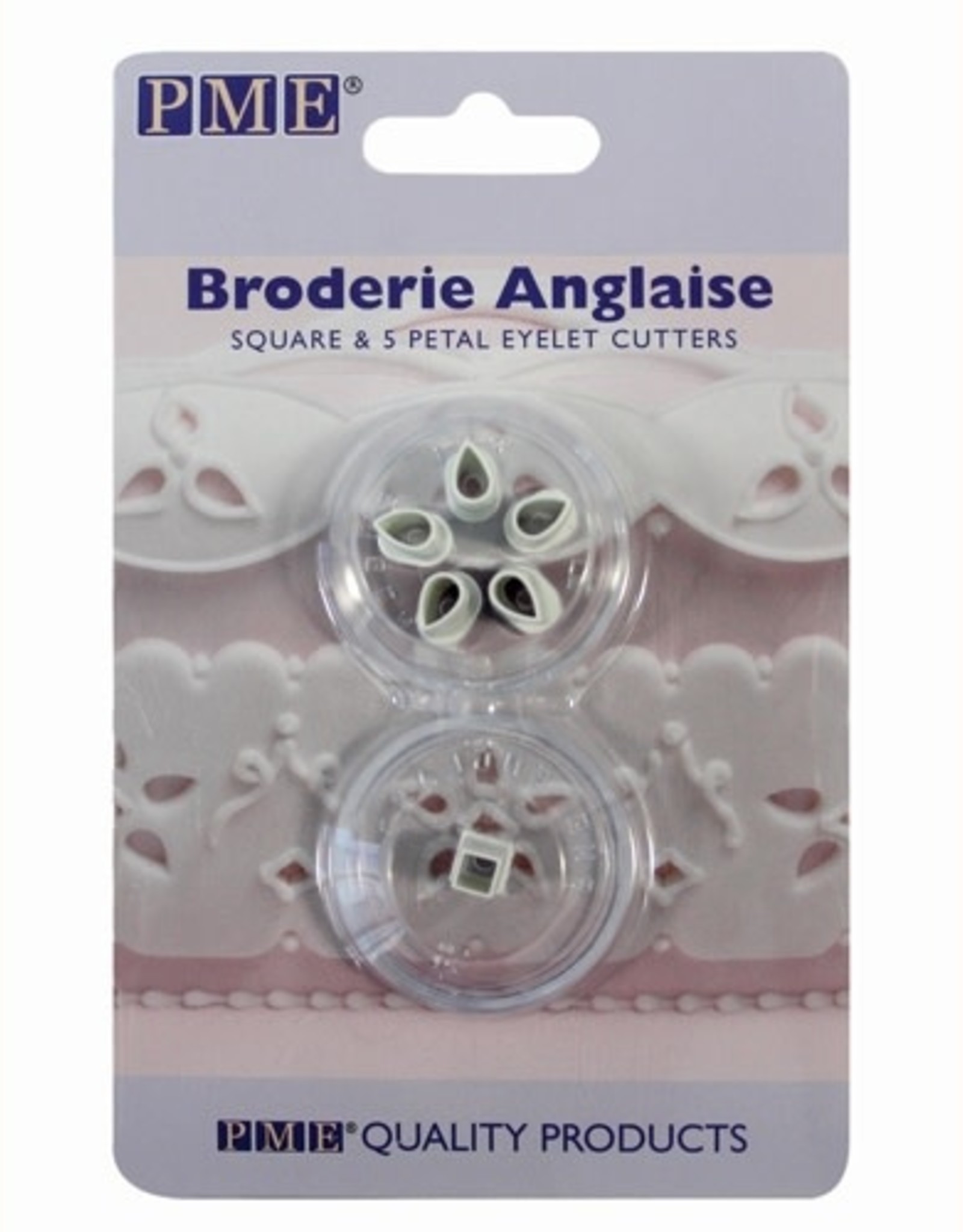 PME PME Broderie Anglaise Square & 5 Petal Eyelet Cutters