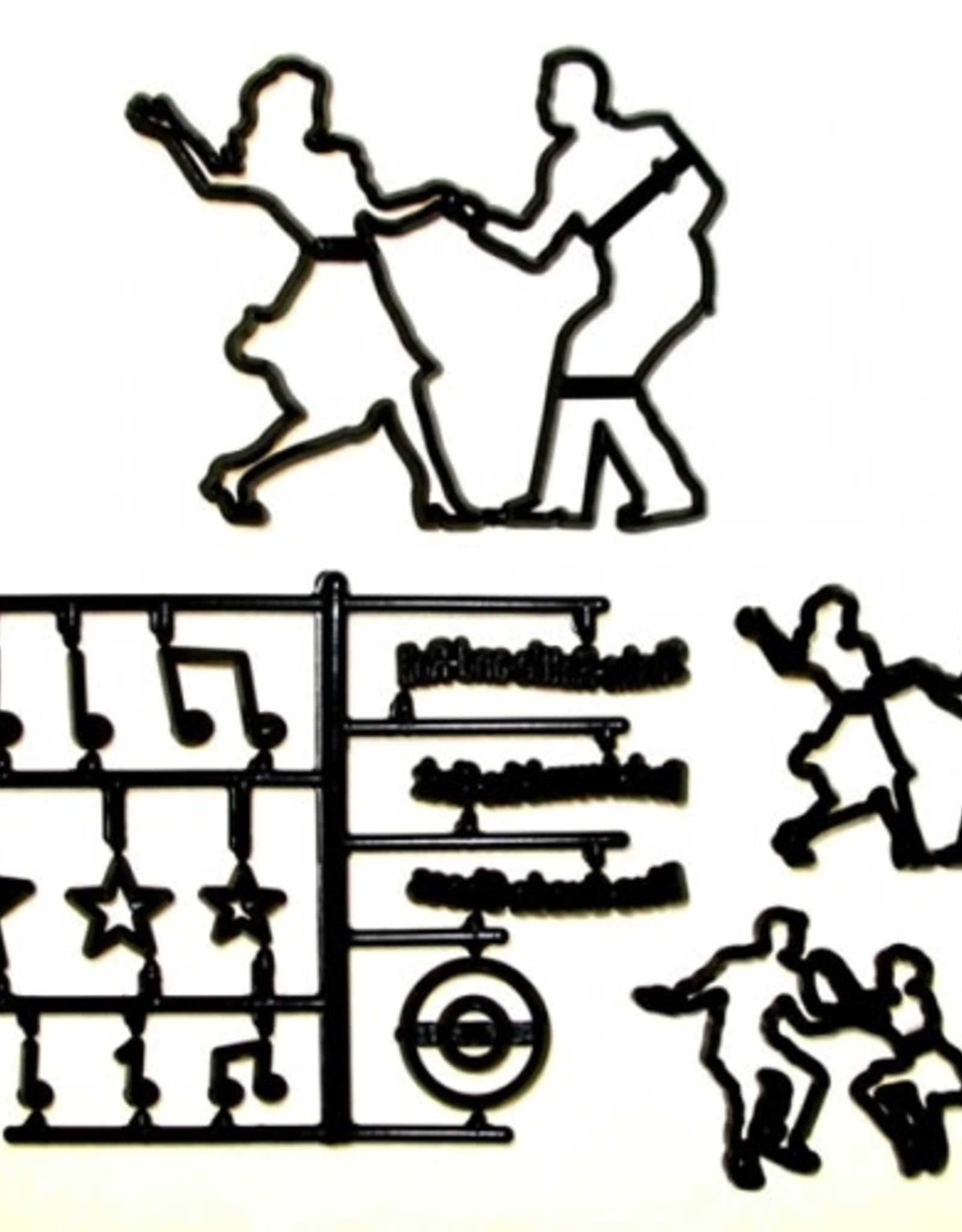 Patchwork Cutters Jive Dancers (Silhouettes) Fun with Cakes