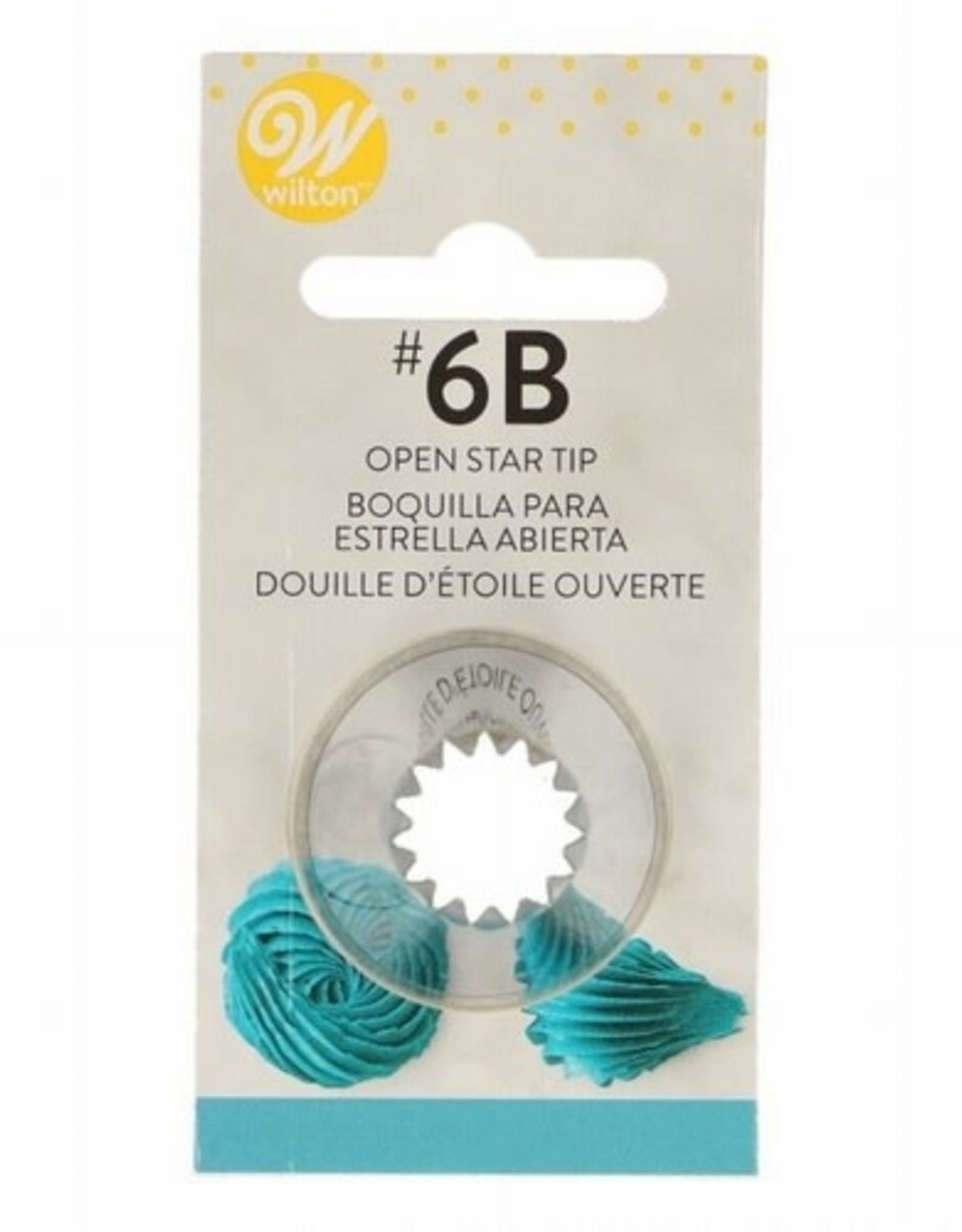 Wilton Wilton Decorating Tip #6B Open Star Carded*