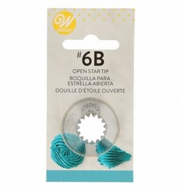 Wilton Wilton Decorating Tip #6B Open Star Carded*