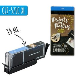 Prints on Pastry Eetbare Inkt Cartridge Blauw XL (CLI-571C)