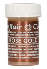 Sugarflair Sugarflair Edible Paint Rose Gold 20g