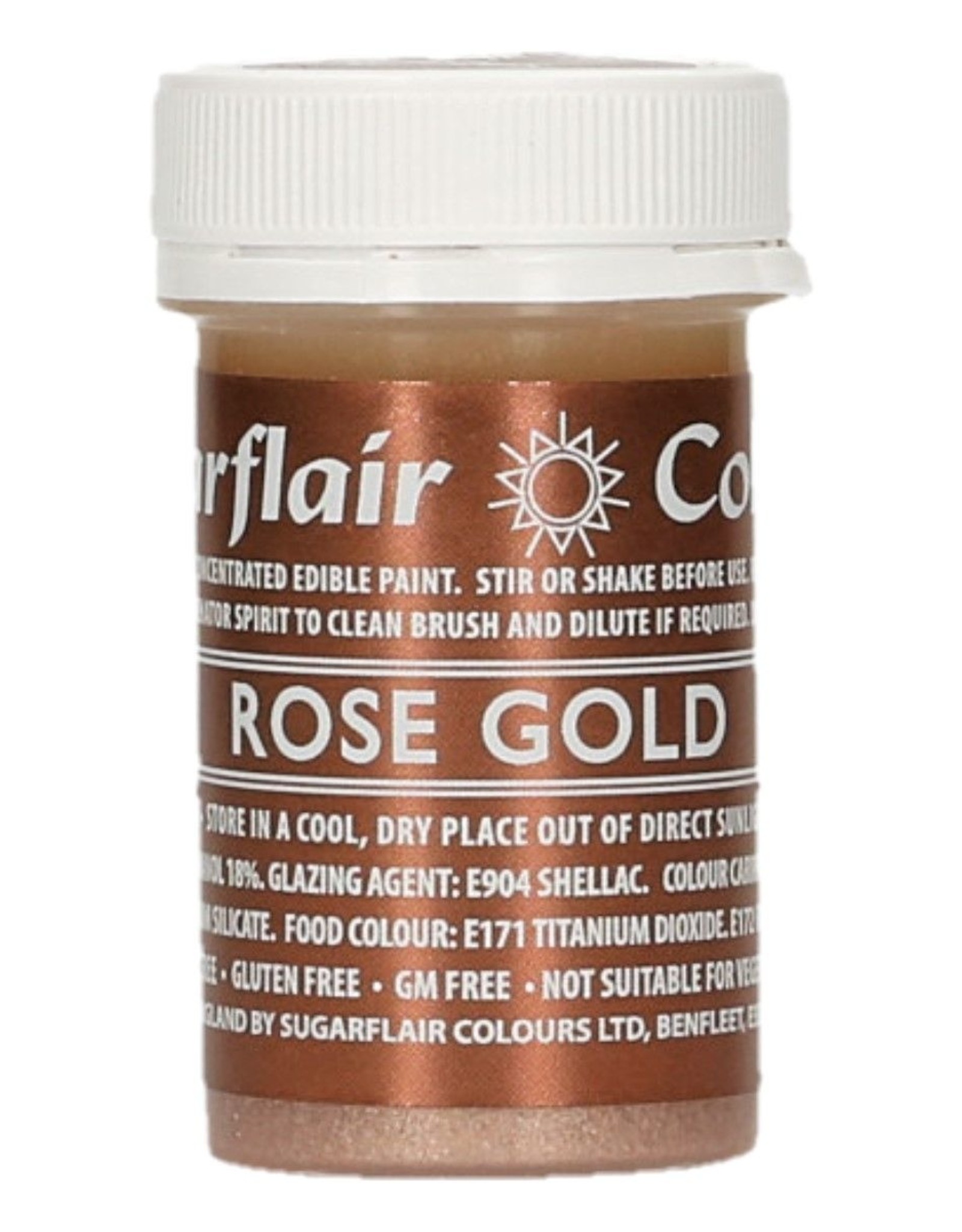 Sugarflair Sugarflair Edible Paint Rose Gold 20g