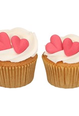 FunCakes FunCakes Suikerdecoratie Hart Rood Set/8