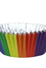 PME PME Foil Lined Baking Cups Rainbow Colours pk/30