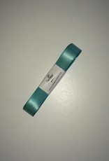 Decora Double Satin Ribbon 15mm x 25mtr Teal Blue op Grote Rol