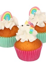 FunCakes FunCakes Suikerdecoratie Eenhoorn & Regenboog Set/12