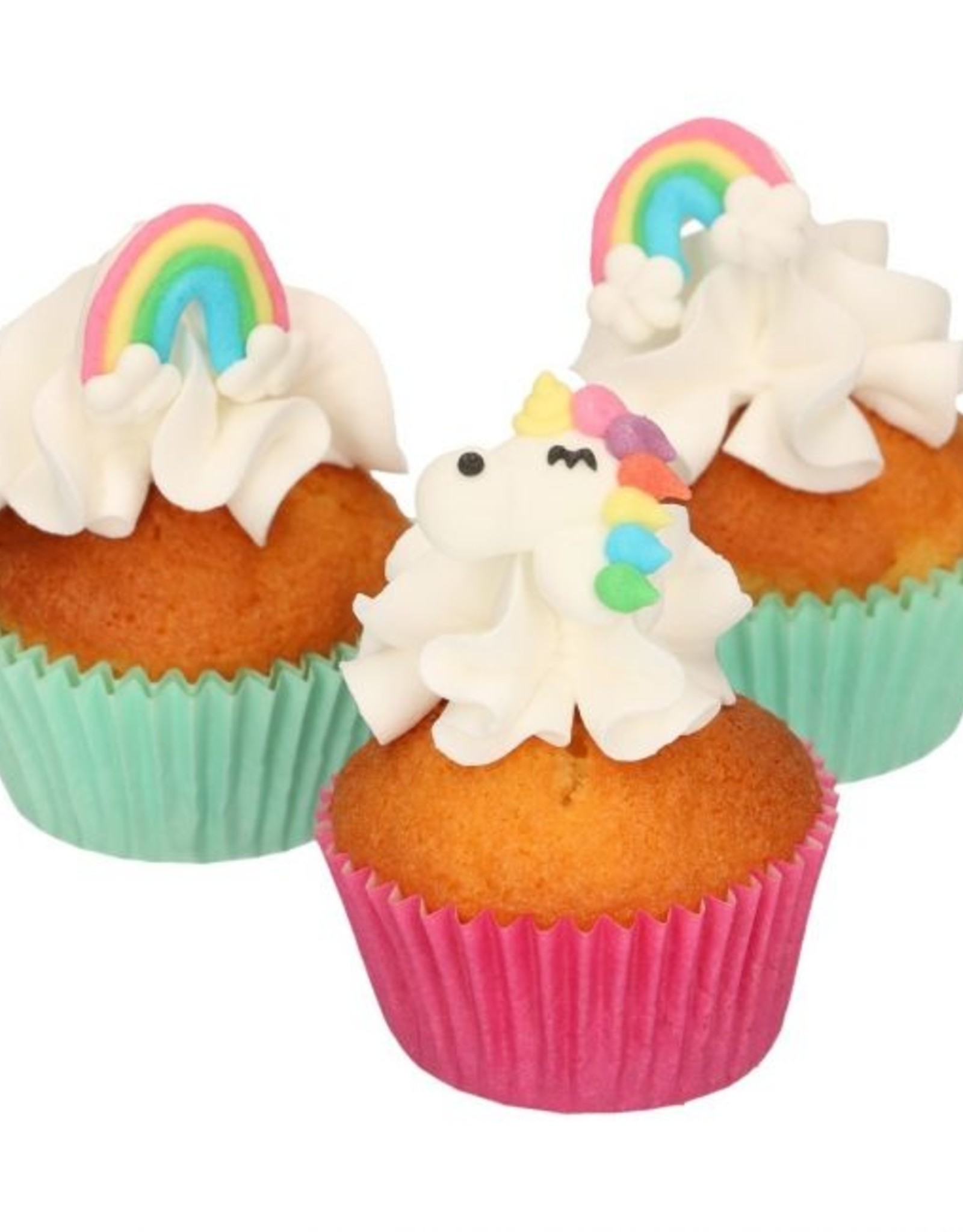 FunCakes FunCakes Suikerdecoratie Eenhoorn & Regenboog Set/12