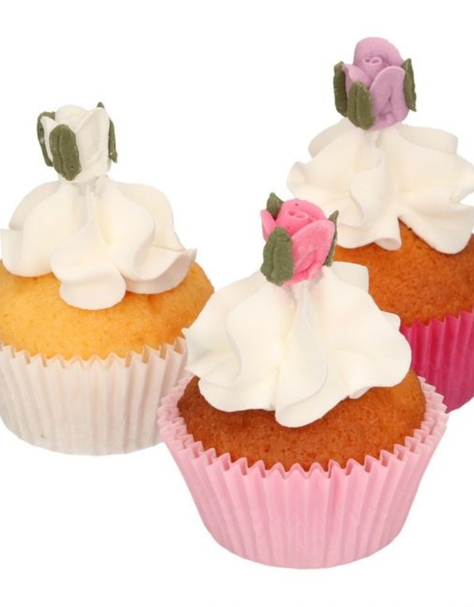 FunCakes FunCakes Suikerdecoratie Rozen met Blaadjes Set/16