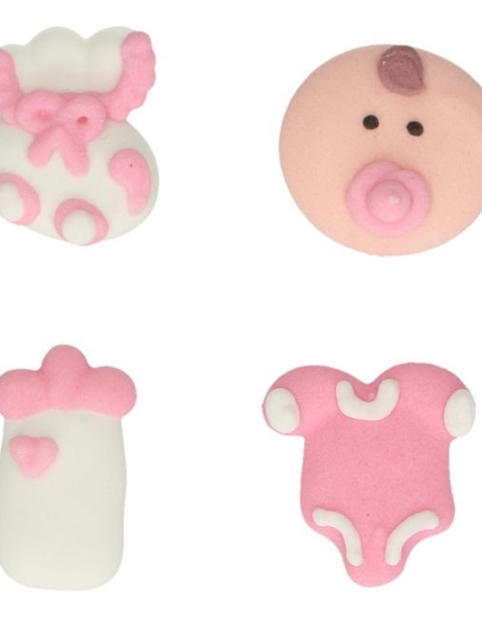 FunCakes FunCakes Suikerdecoratie Baby Roze Set/12