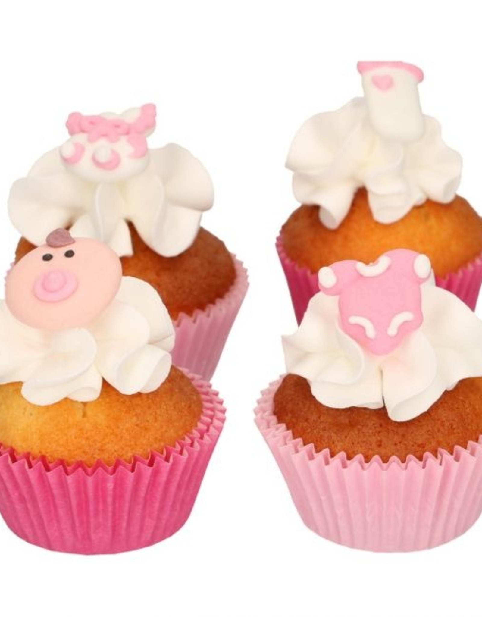 FunCakes FunCakes Suikerdecoratie Baby Roze Set/12