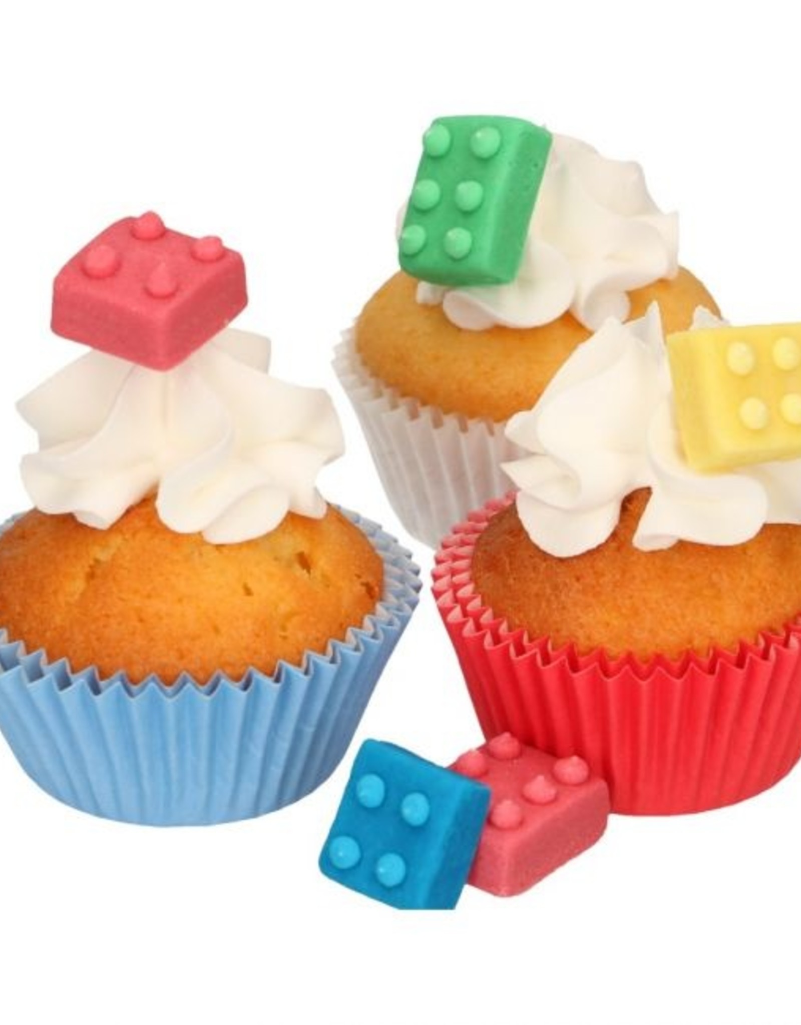 FunCakes FunCakes Fondant Decoratie Bouw Blokjes Set/8