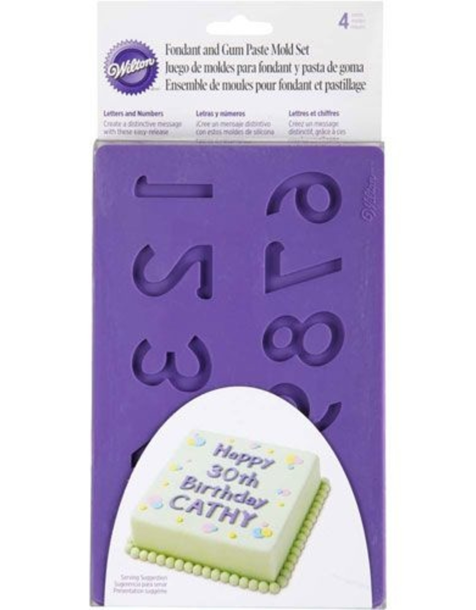 Wilton Wilton Fondant & Gum Paste Mould Letters/Numbers set/4