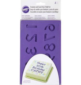 Wilton Wilton Fondant & Gum Paste Mould Letters/Numbers set/4