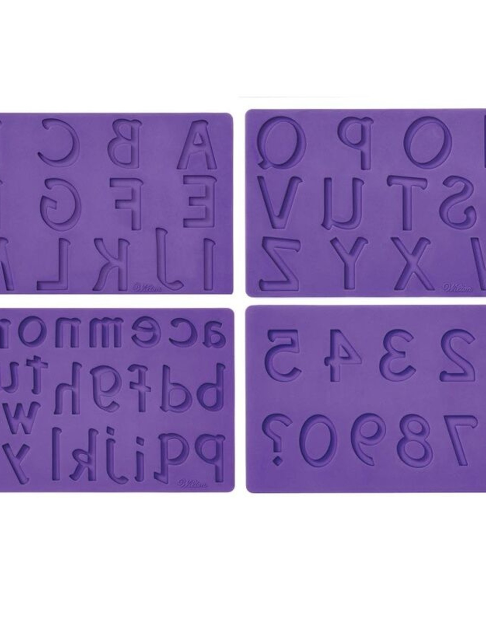 Wilton Wilton Fondant & Gum Paste Mould Letters/Numbers set/4