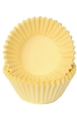 House of Marie House of Marie Chocolade Baking Cups Pastel Geel pk/100