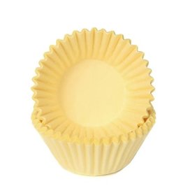 House of Marie Chocolade Baking Cups Pastel Geel pk/100