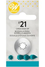 Wilton Wilton Decorating Tip #021 Open Star Carded