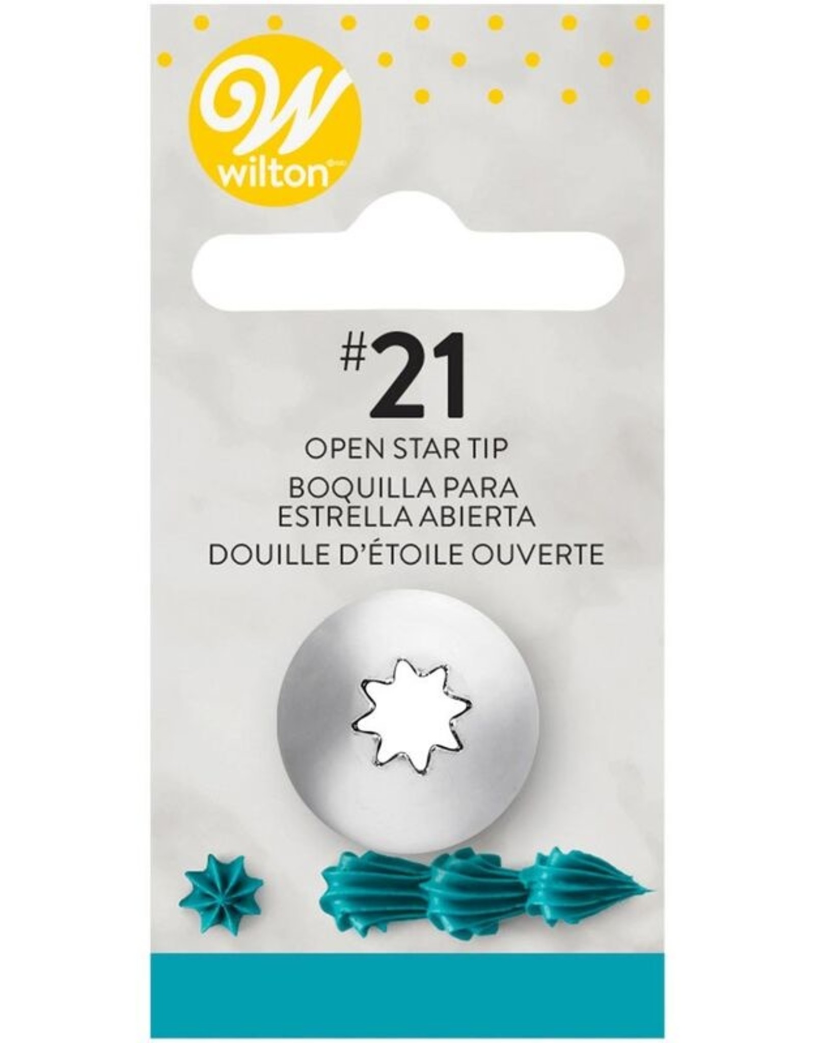 Wilton Wilton Decorating Tip #021 Open Star Carded