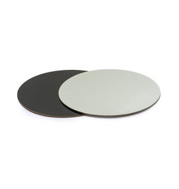 Decora Zwart/Zilver Cake Board Rond Ø 40 CM