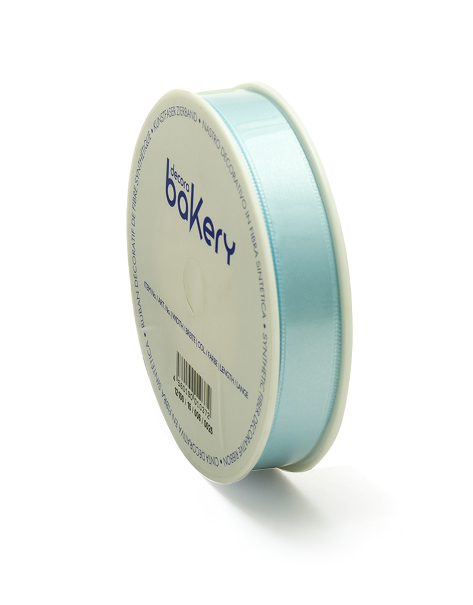 Decora Double Satin Ribbon 15mm x 25mtr Baby Blue op Grote Rol