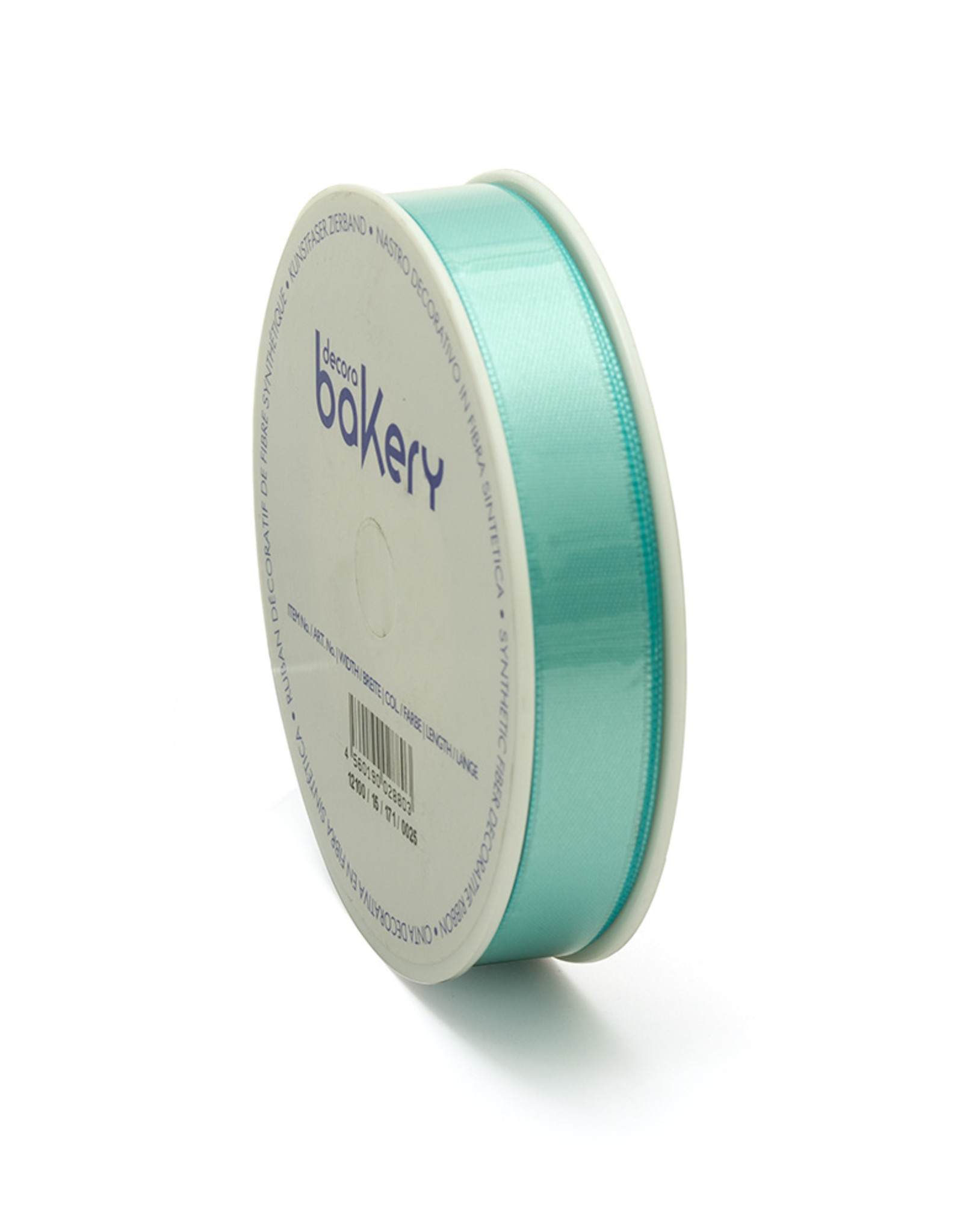 Decora Double Satin Ribbon 15mm x 25mtr Teal Blue op Grote Rol