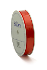 Decora Double Satin Ribbon 15mm x 25mtr Coral Red op Grote Rol