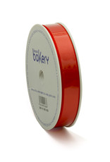 Double Satin Ribbon 15mm x 25mtr Coral Red op Grote Rol
