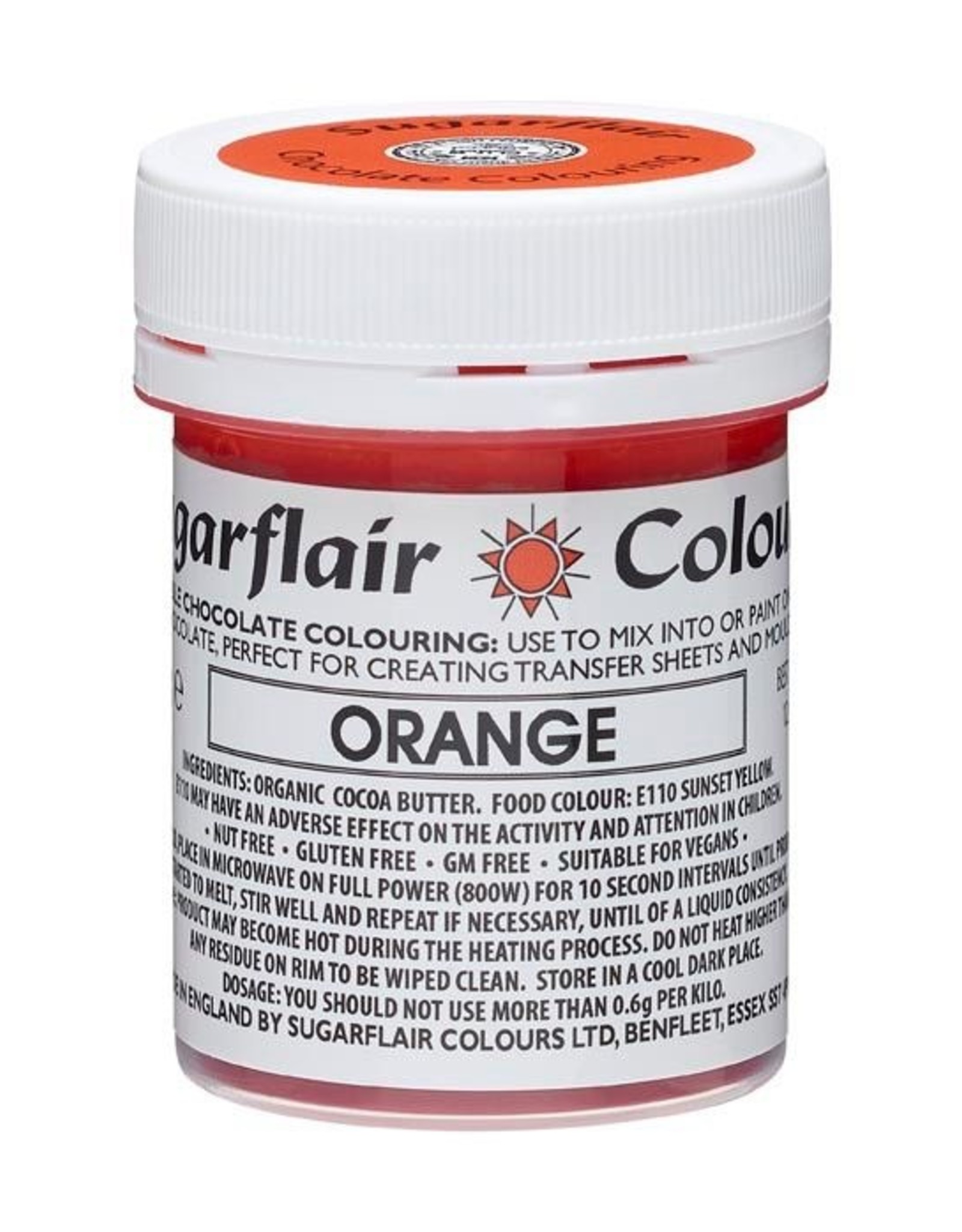 Sugarflair Sugarflair Chocolate Colour Orange 35g