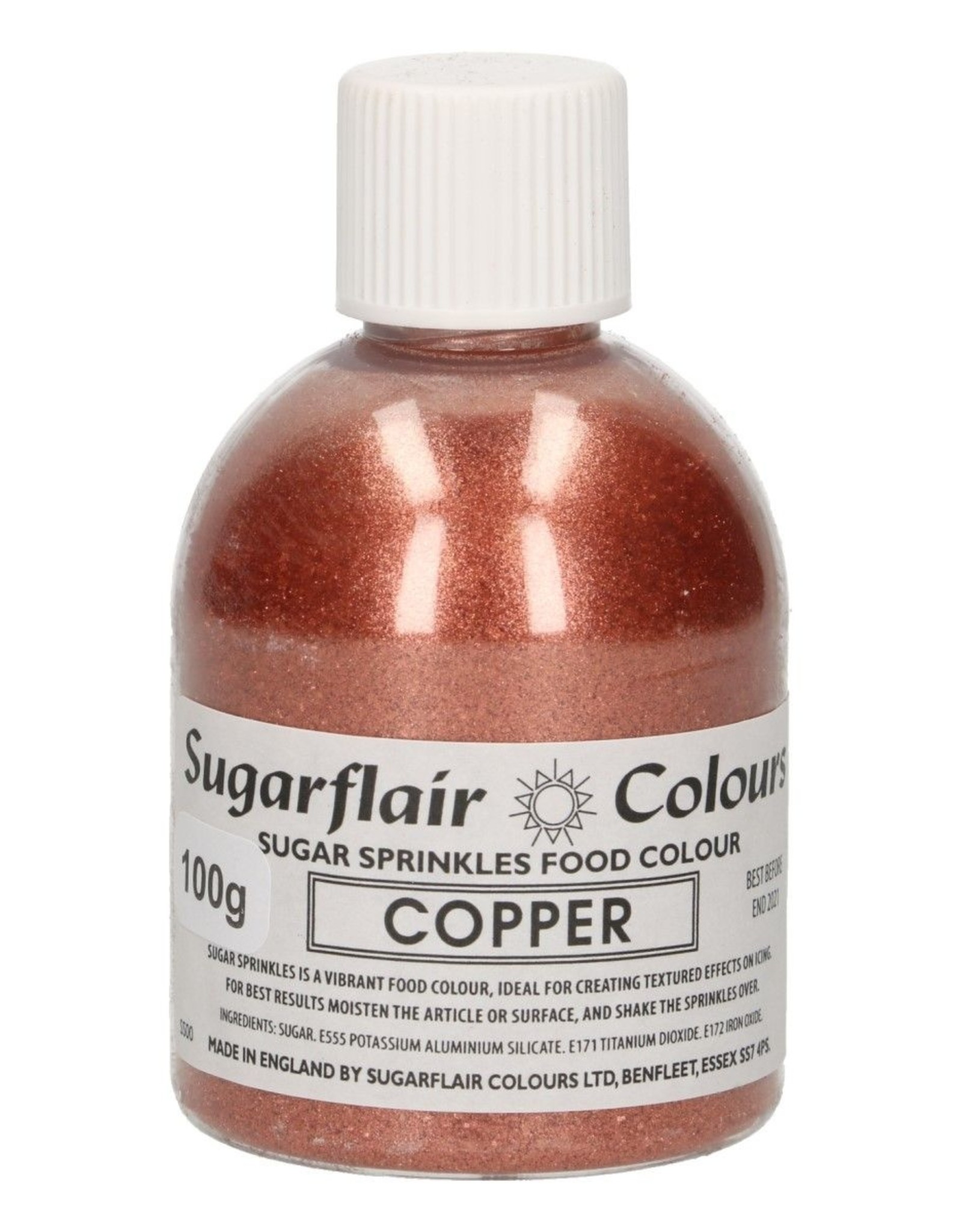 Sugarflair Sugarflair Sugar Sprinkles -Copper- 100g