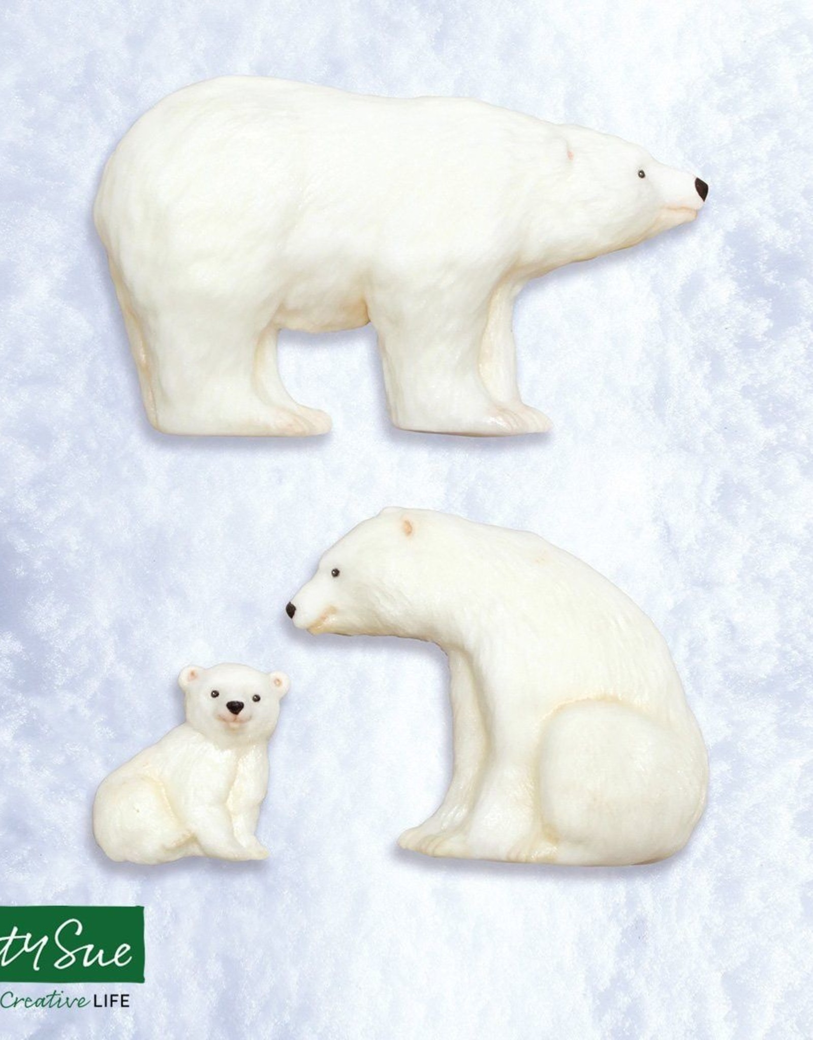 Katy Sue Designs Katy Sue Mould Polar Bear Family