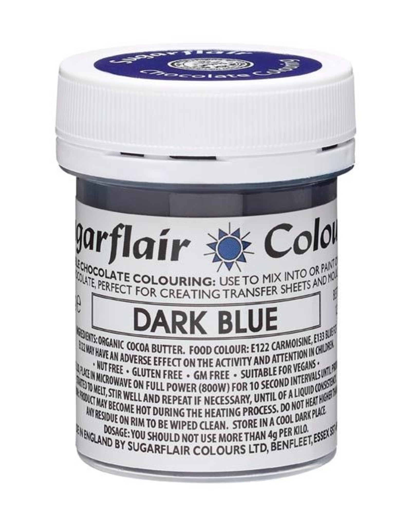 Sugarflair Sugarflair Chocolate Colour Dark Blue 35g