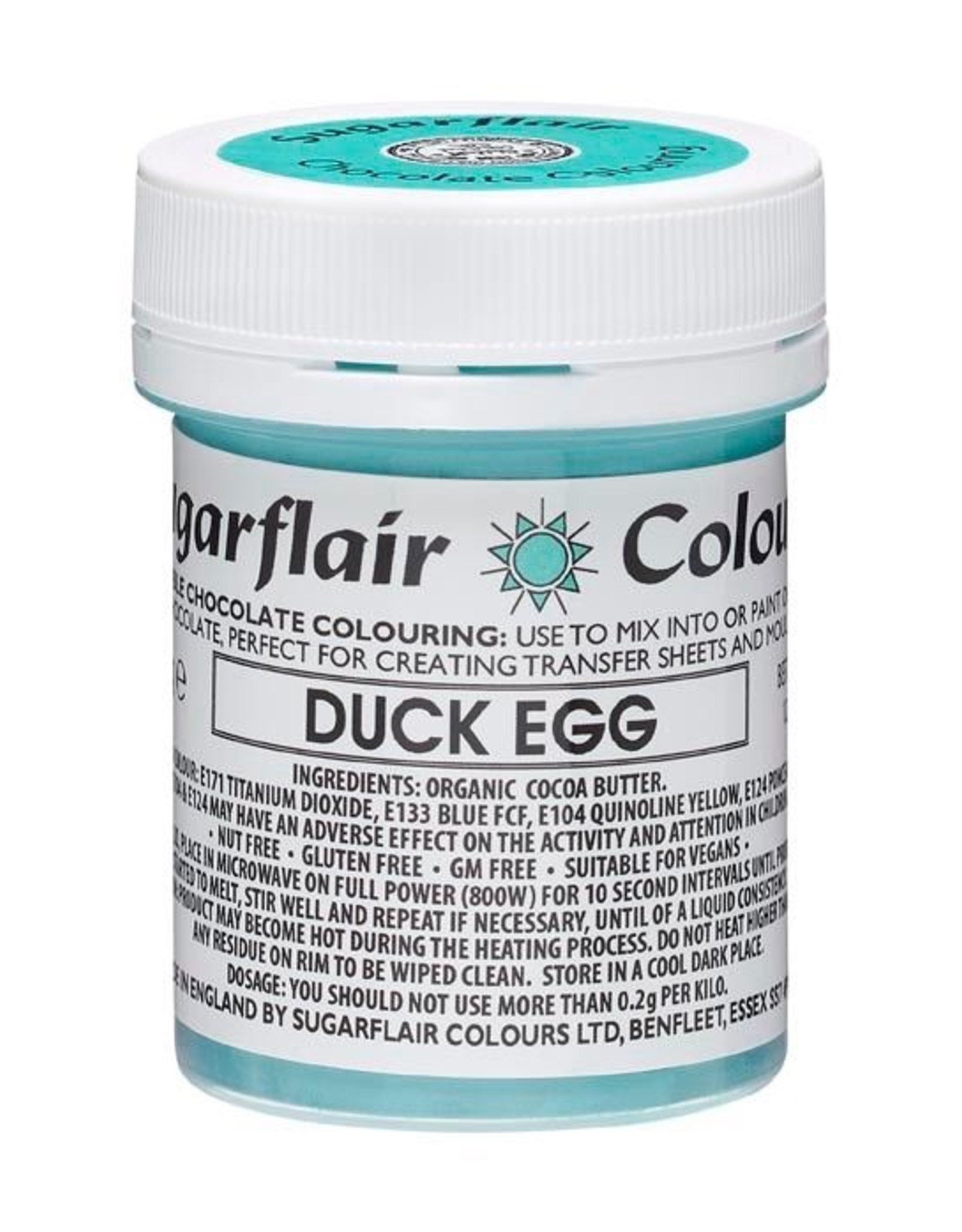 Sugarflair Sugarflair Chocolate Colour Duck Egg 35g