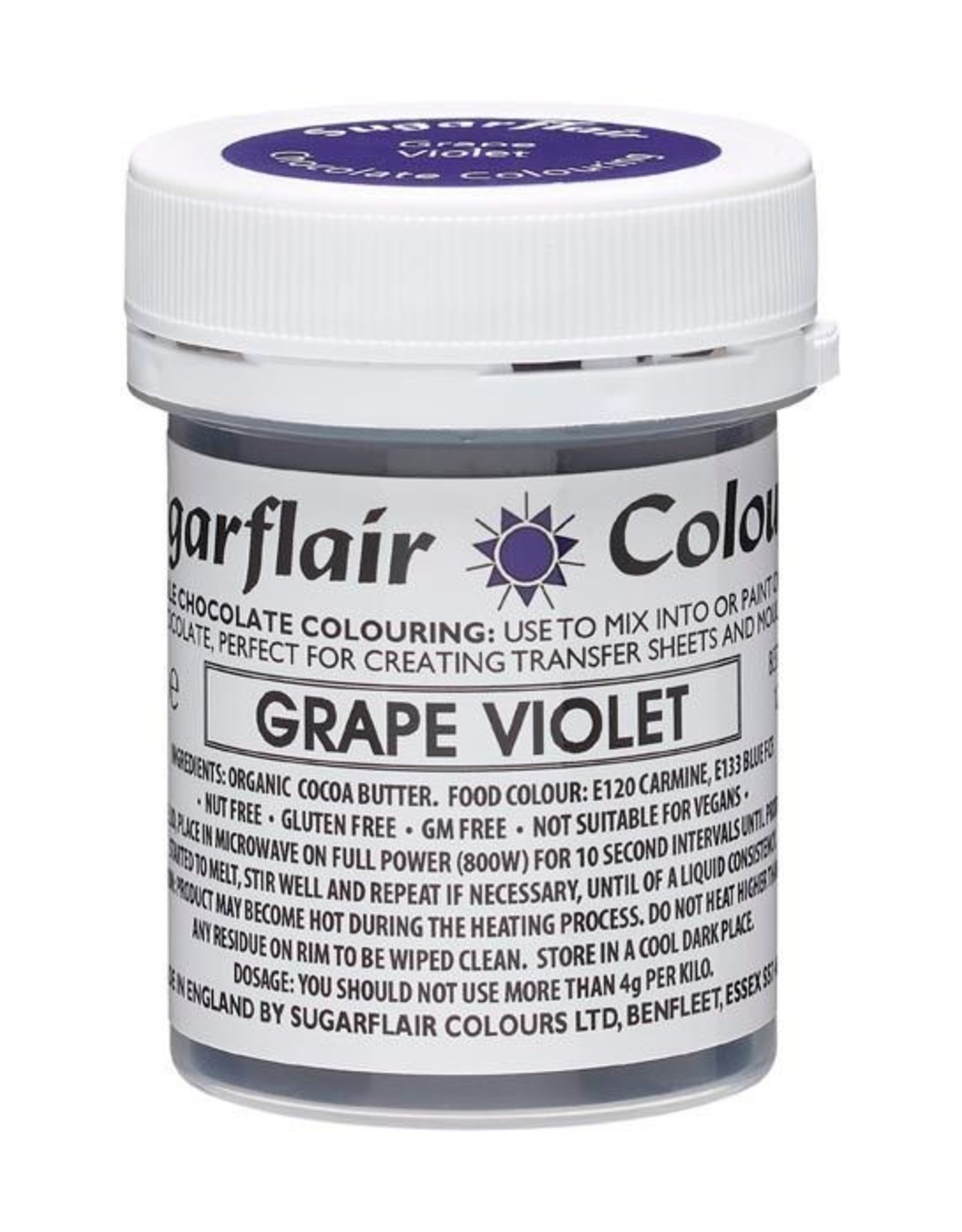 Sugarflair Sugarflair Chocolate Colour Grape Violet 35g