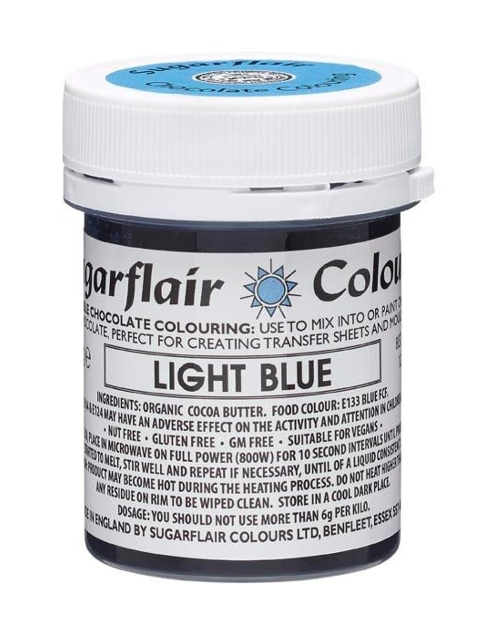 Sugarflair Sugarflair Chocolate Colour Light Blue 35g