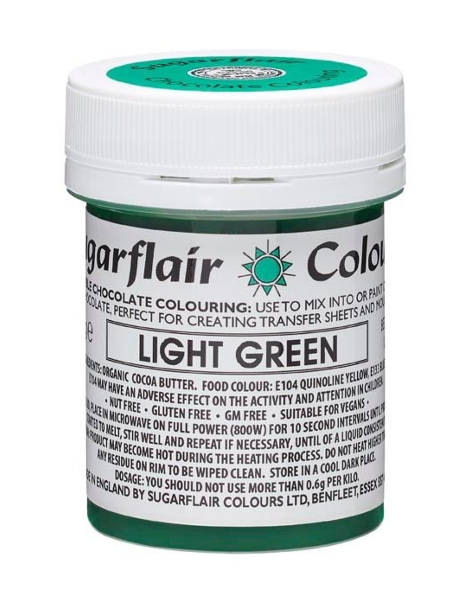 Sugarflair Sugarflair Chocolate Colour Light Green 35g